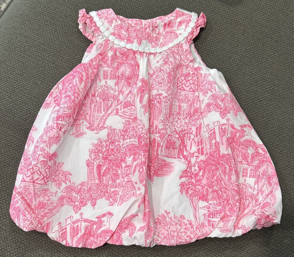 Infant LILLY PULITZER Baby Paloma Bubble Dress Size 12-18 Months *B3